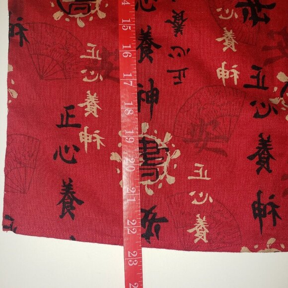 JM COLLECTION by Jennifer Moore Blouse Womens Size 10 Top 100% Linen Asian Print - Picture 6 of 14